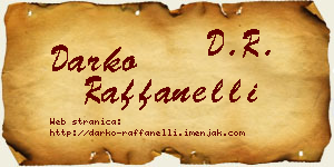 Darko Raffanelli vizit kartica